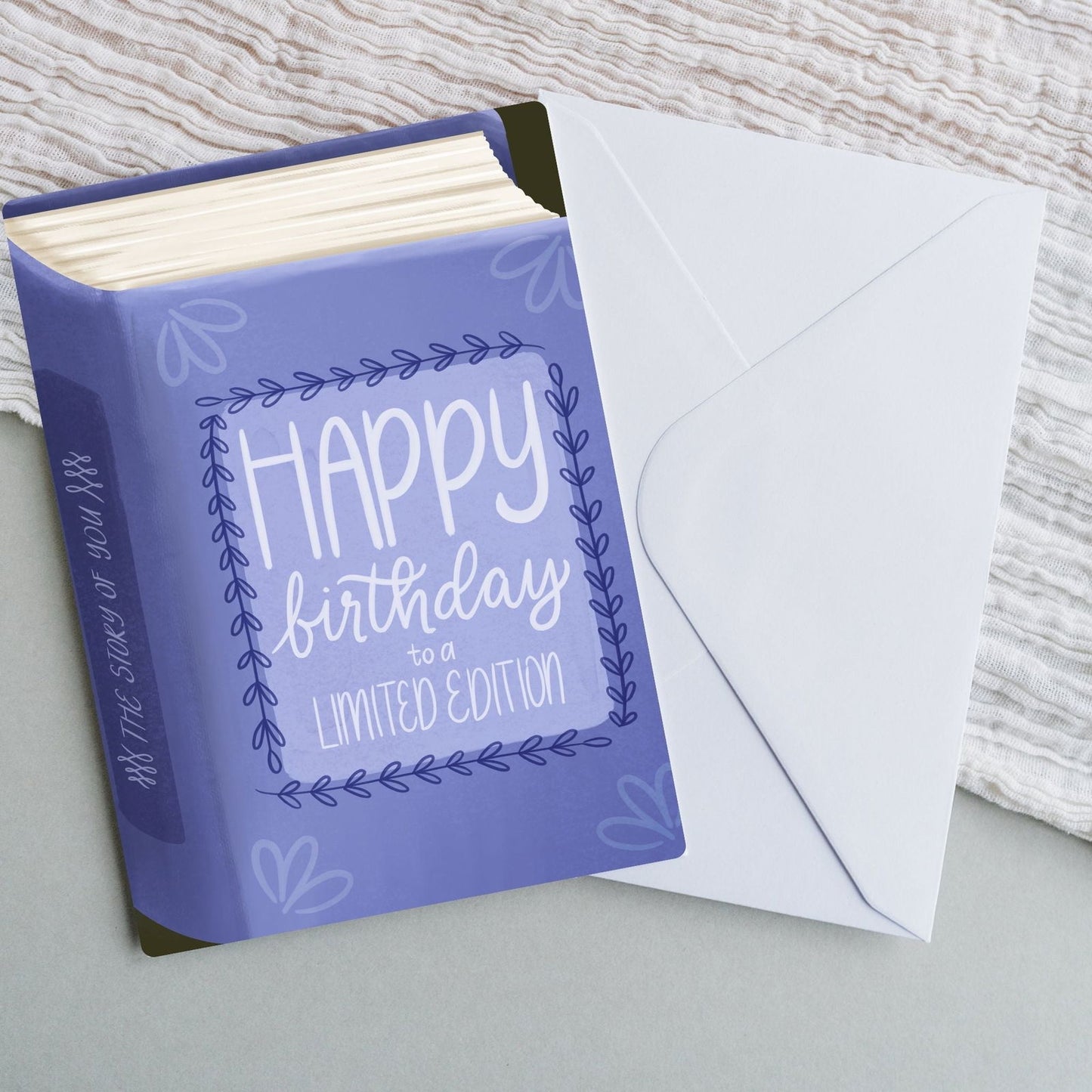 Happy Birthday To A Limited Edition Card | Bookish Greeting Cards - Serafine Art & Design -