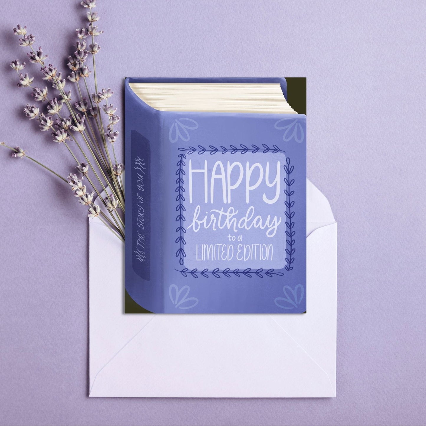 Happy Birthday To A Limited Edition Card | Bookish Greeting Cards - Serafine Art & Design -