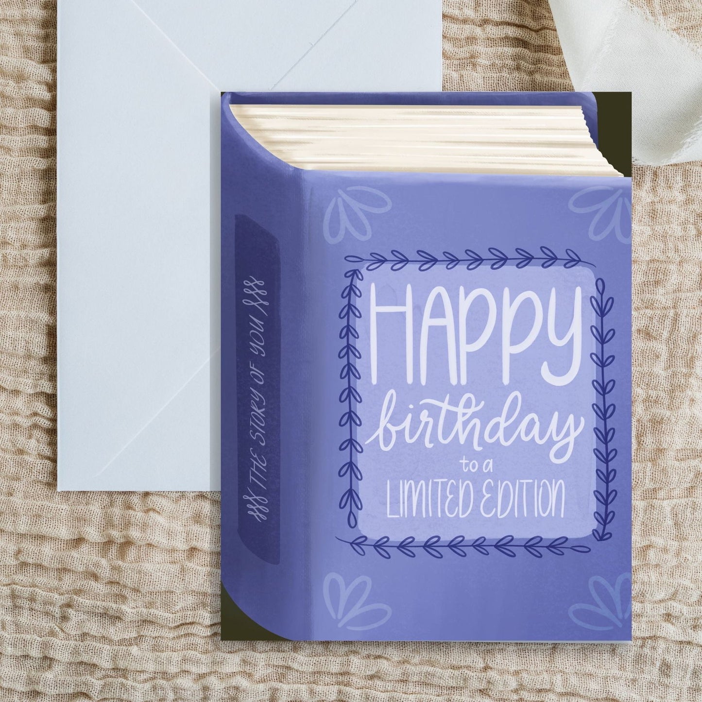 Happy Birthday To A Limited Edition Card | Bookish Greeting Cards - Serafine Art & Design -