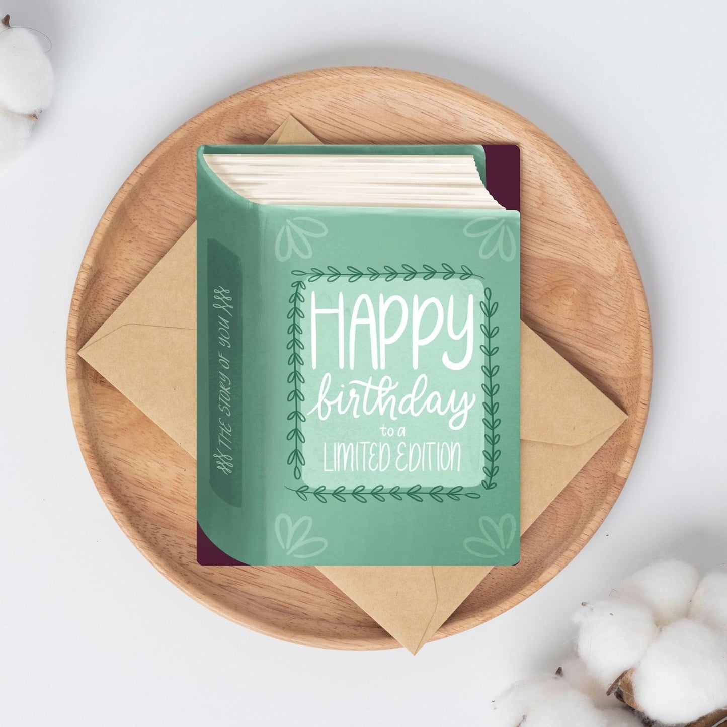 Happy Birthday To A Limited Edition Card | Bookish Greeting Cards - Serafine Art & Design -