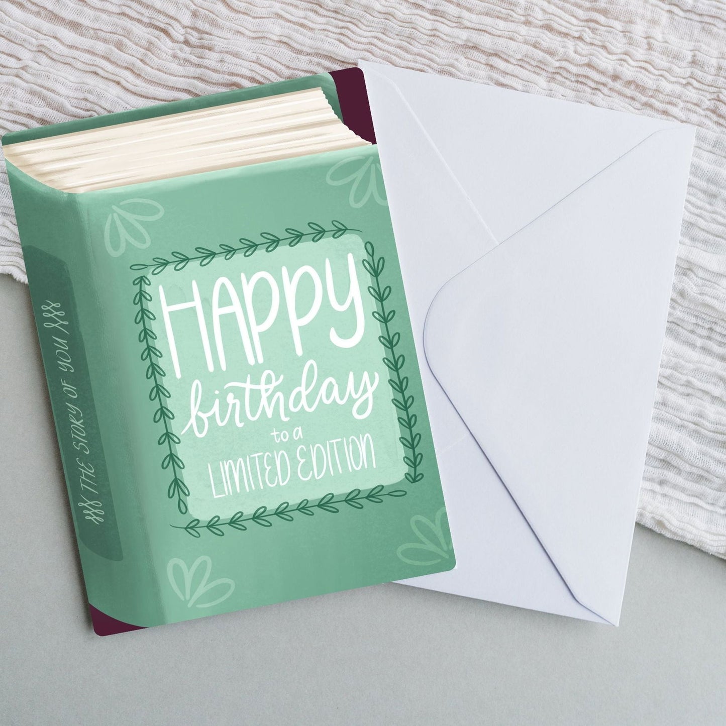 Happy Birthday To A Limited Edition Card | Bookish Greeting Cards - Serafine Art & Design -