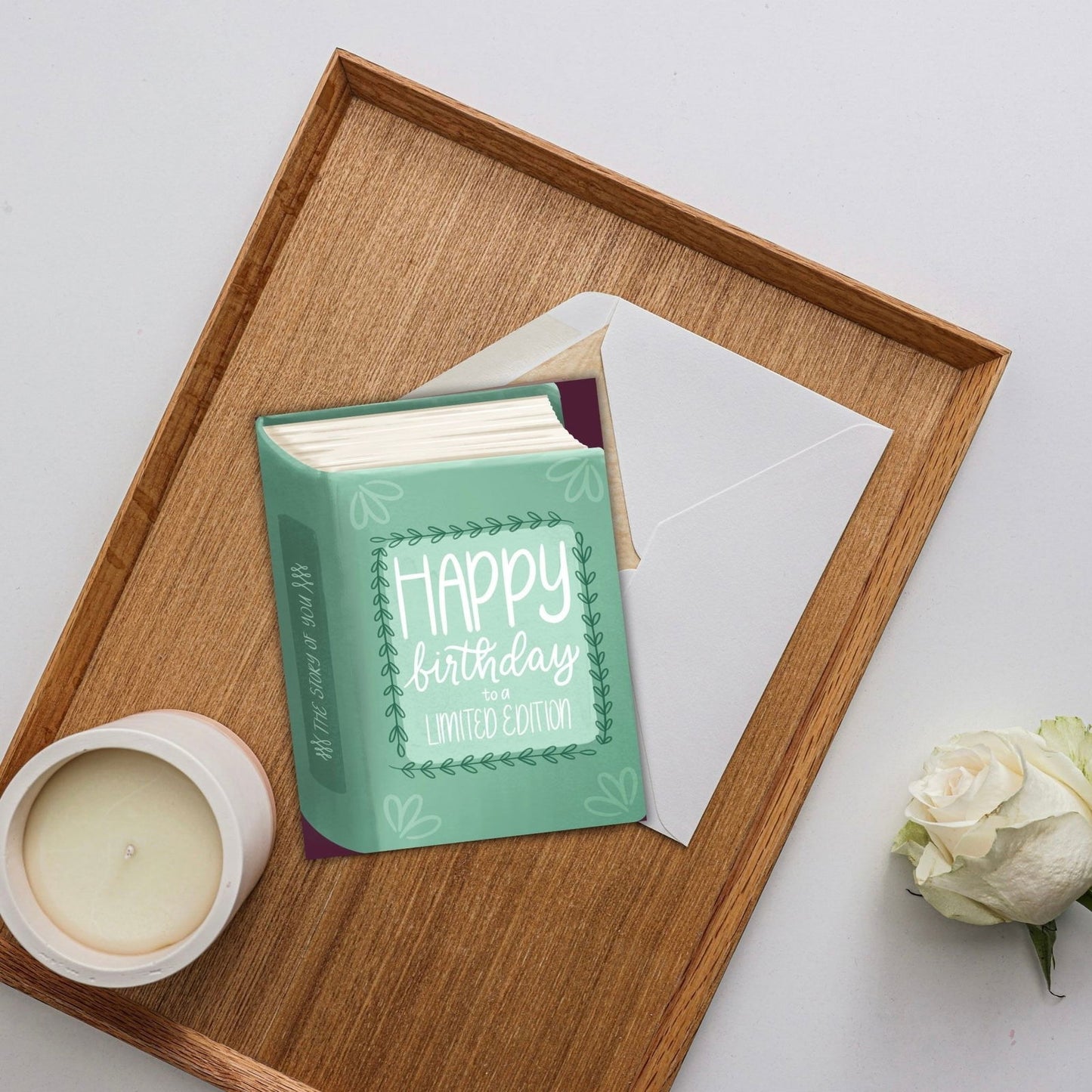 Happy Birthday To A Limited Edition Card | Bookish Greeting Cards - Serafine Art & Design -