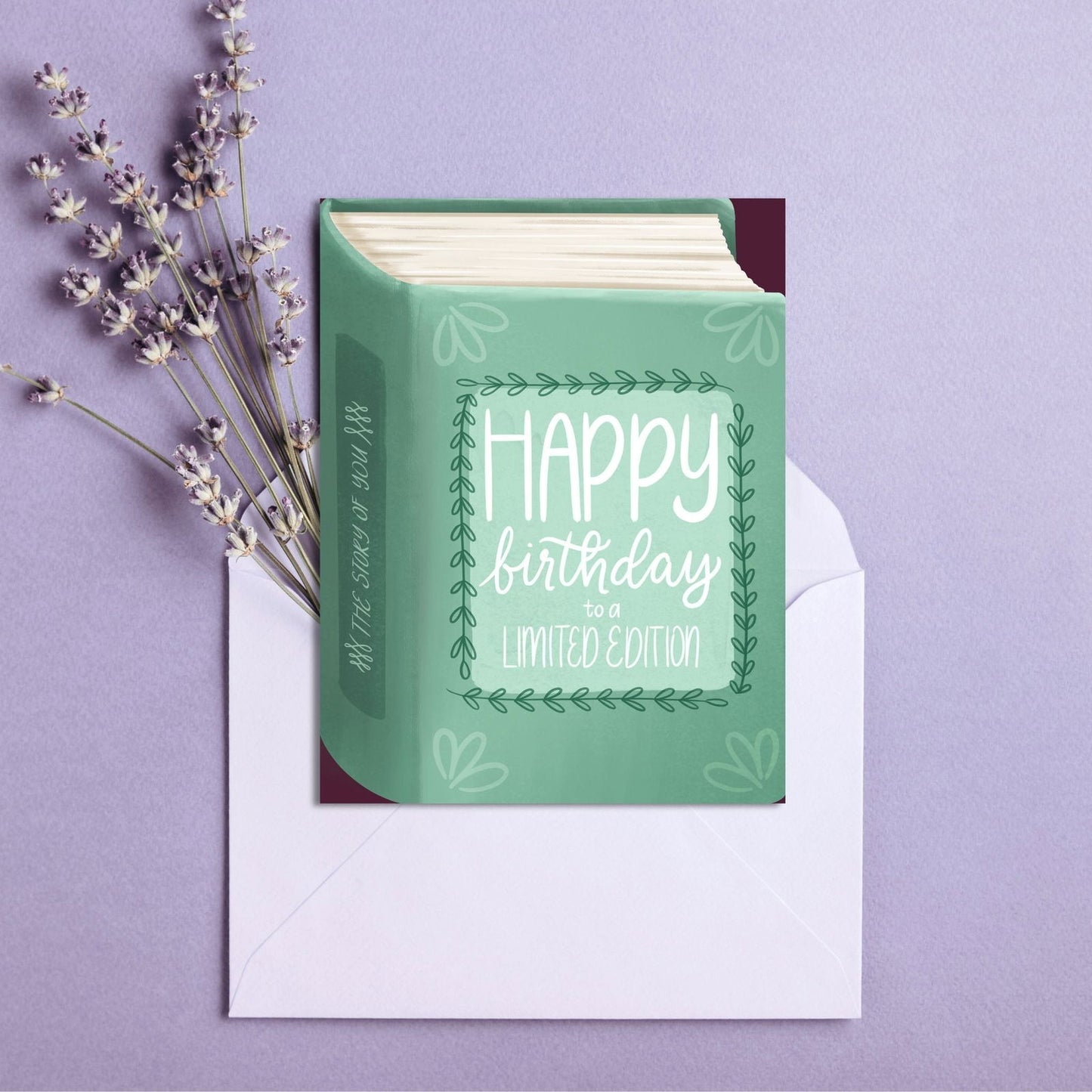 Happy Birthday To A Limited Edition Card | Bookish Greeting Cards - Serafine Art & Design -