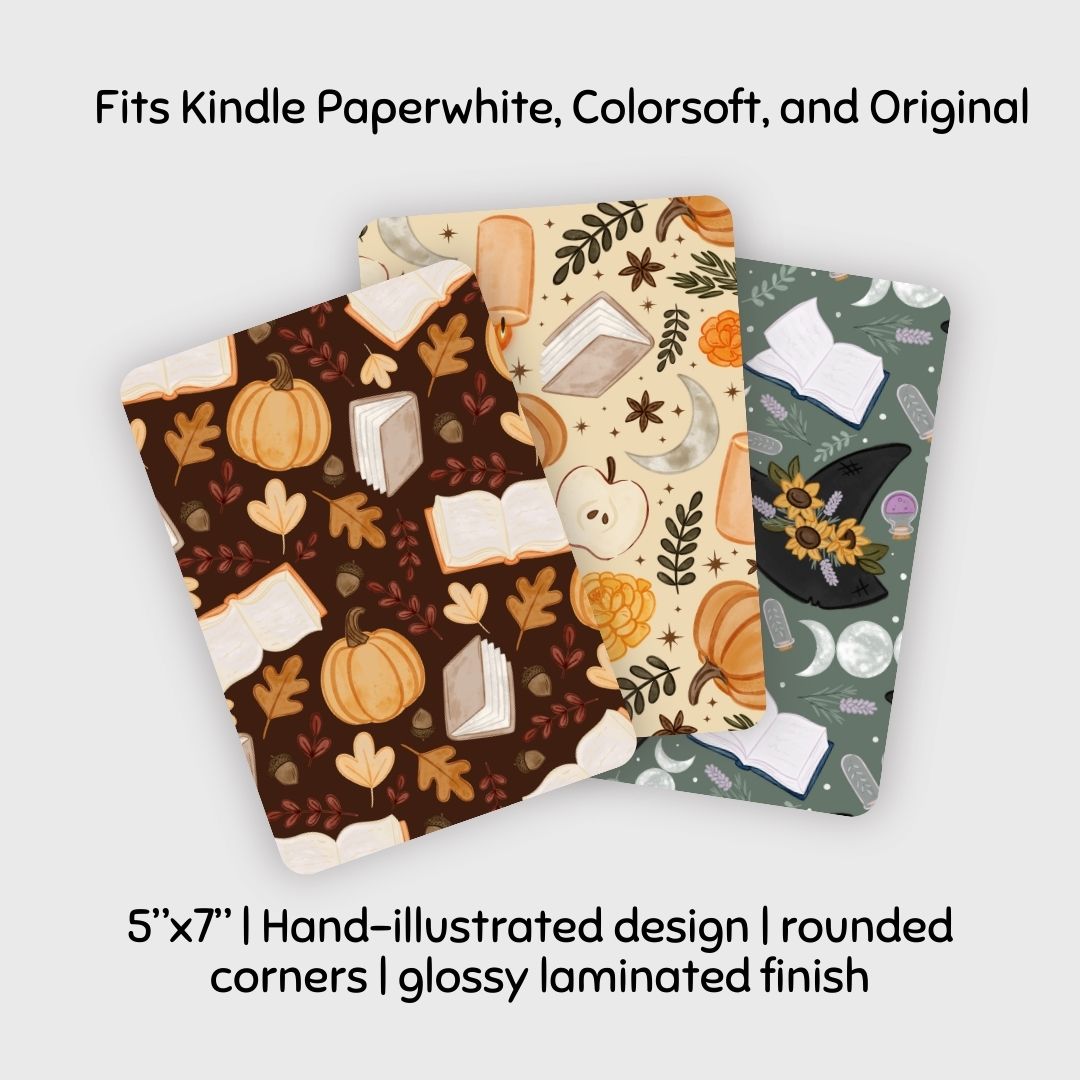 Witchy Autumn Kindle Inserts | Adorable Kindle Accessories for Book Lovers
