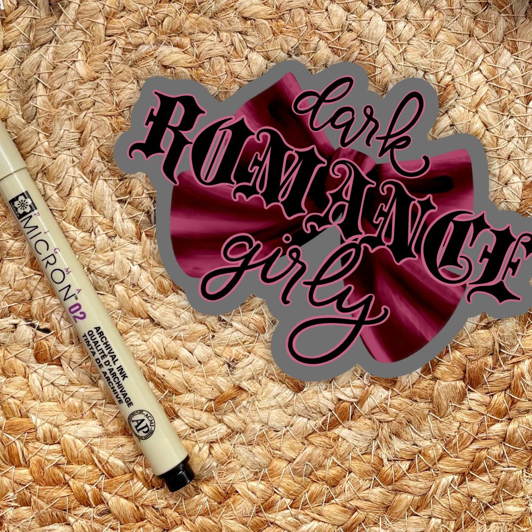 Dark Romance Girly Sticker for Kindles