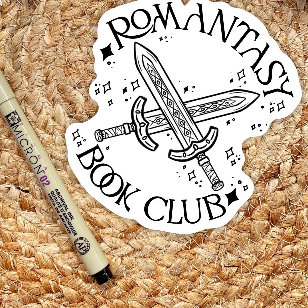 Romantasy Book Club Sticker for Readers