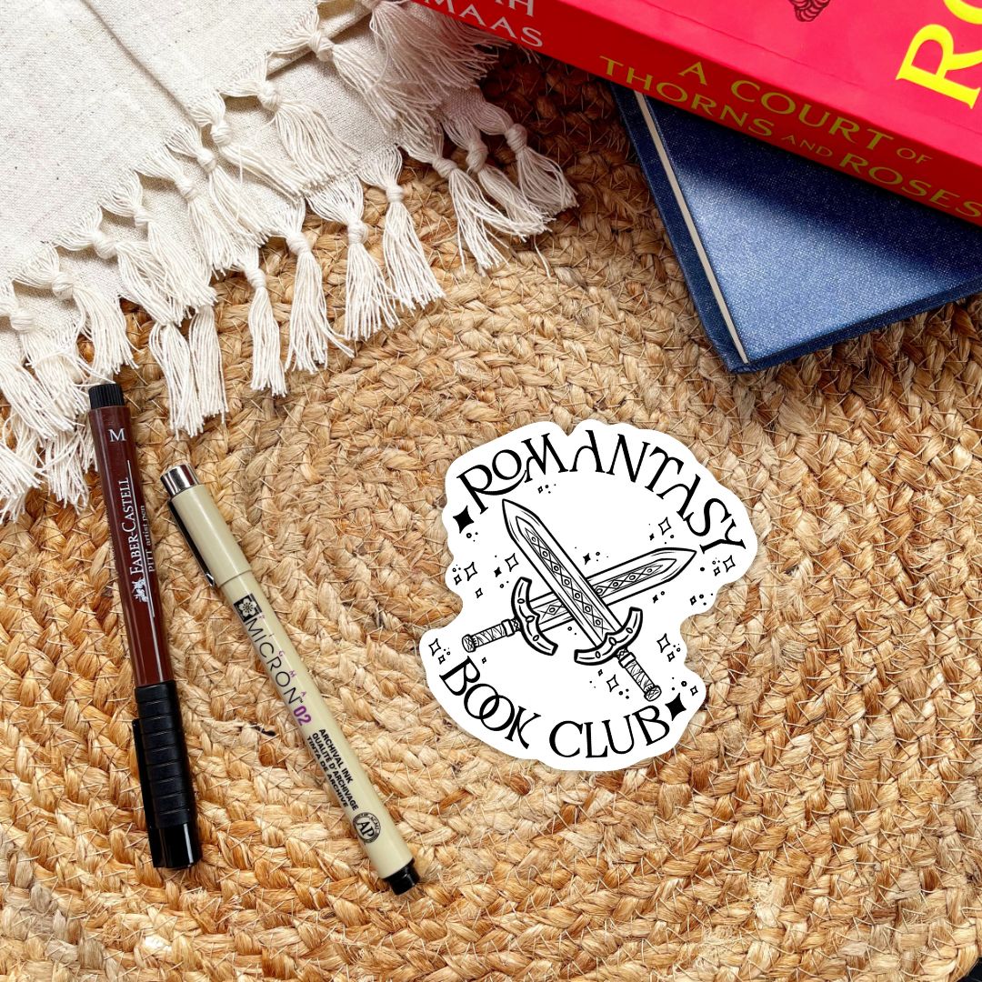 Romantasy Book Club Sticker for Readers