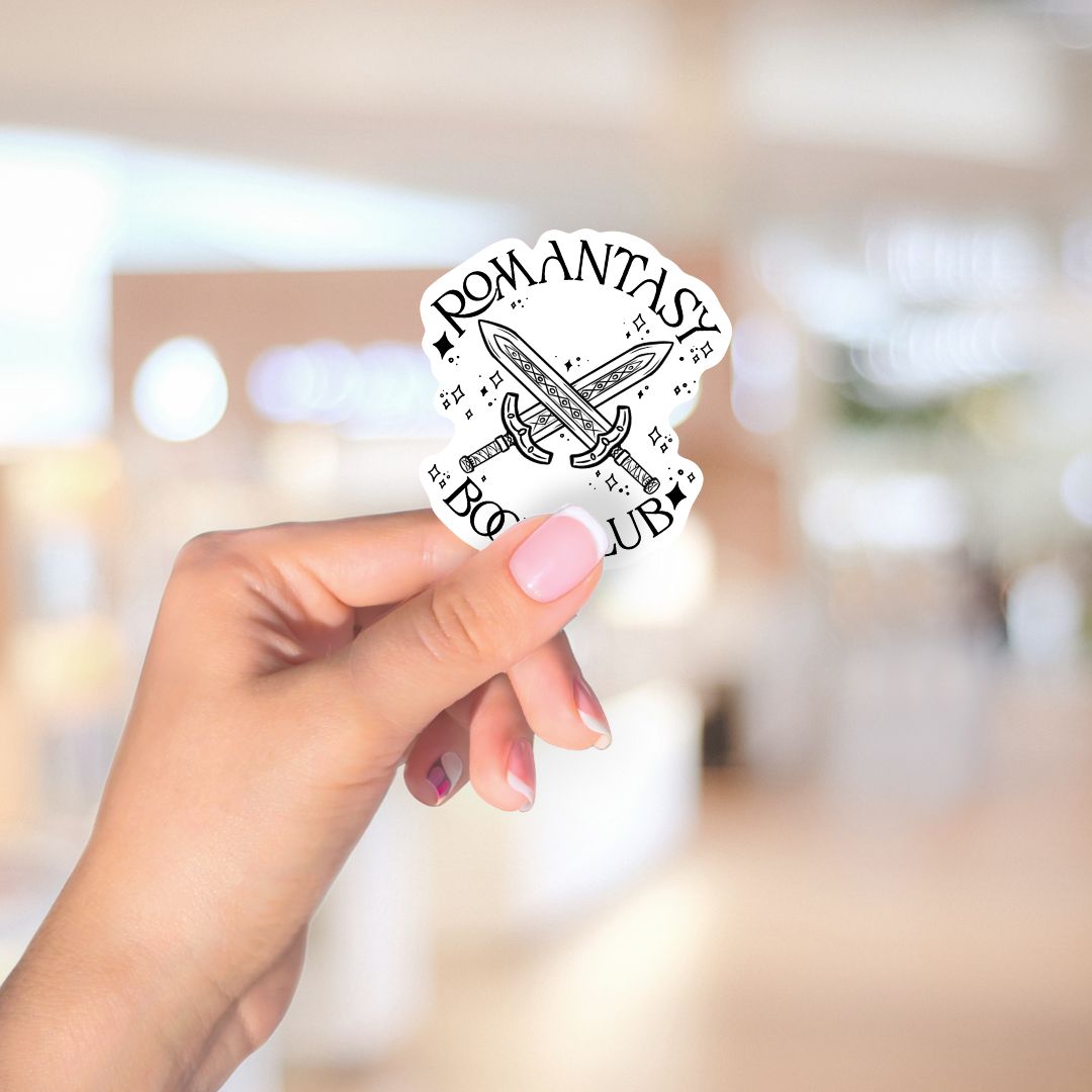 Romantasy Book Club Sticker for Readers