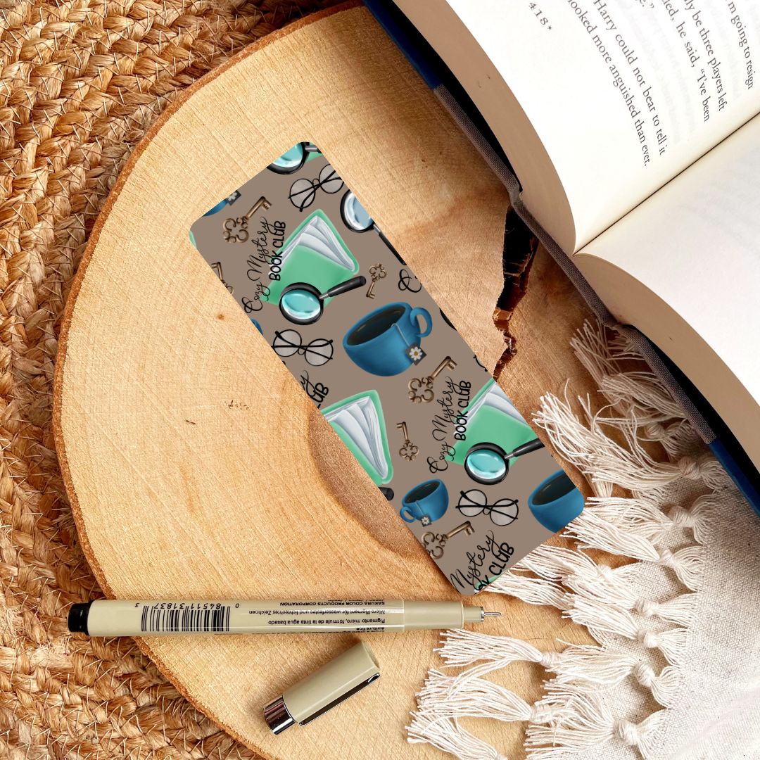 Cozy Mystery Book Club Bookmark for Romance Readers