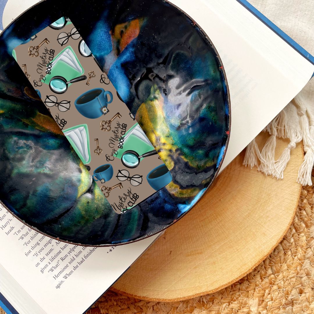 Cozy Mystery Book Club Bookmark for Romance Readers