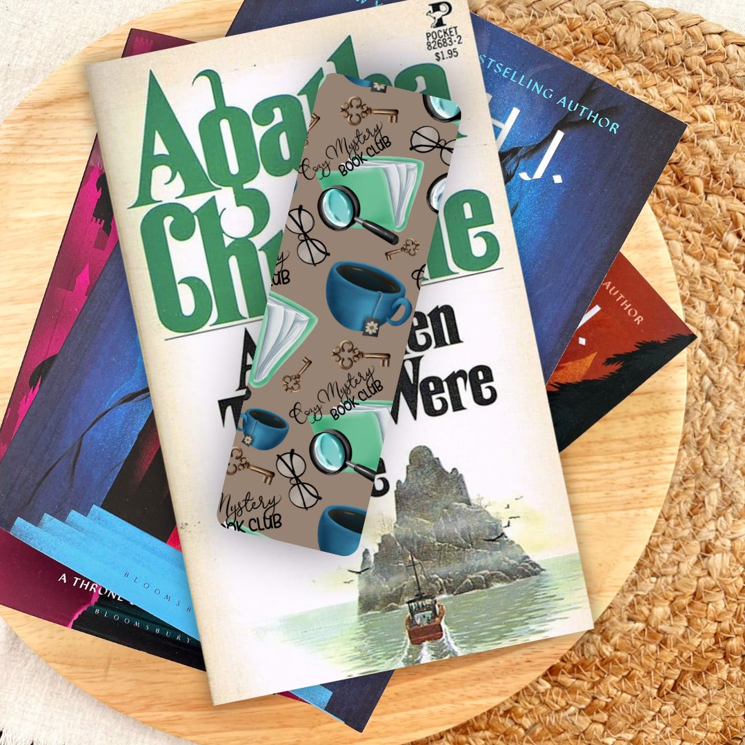 Cozy Mystery Book Club Bookmark for Romance Readers