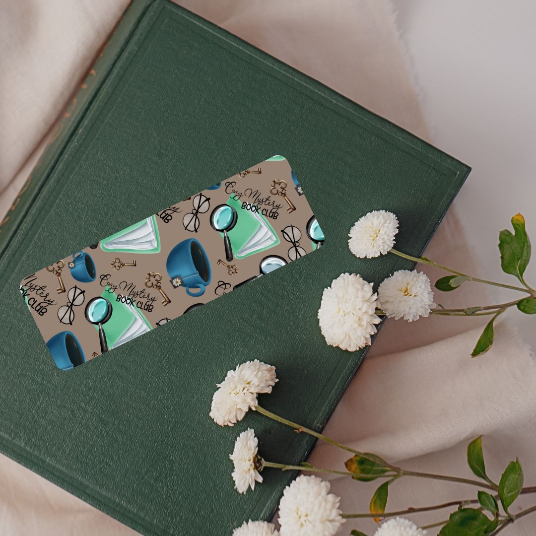 Cozy Mystery Book Club Bookmark for Romance Readers