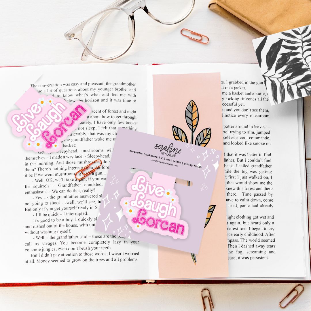 Throne of Glass Live Laugh Lorcan Magnetic Bookmark