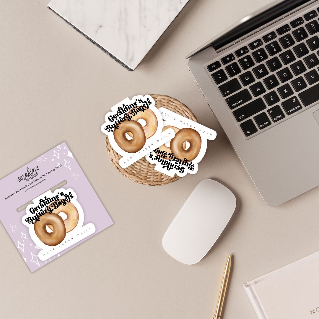 Zodiac Academy Geraldine's Buttery Bagels Magnetic Bookmark | Officially Licensed