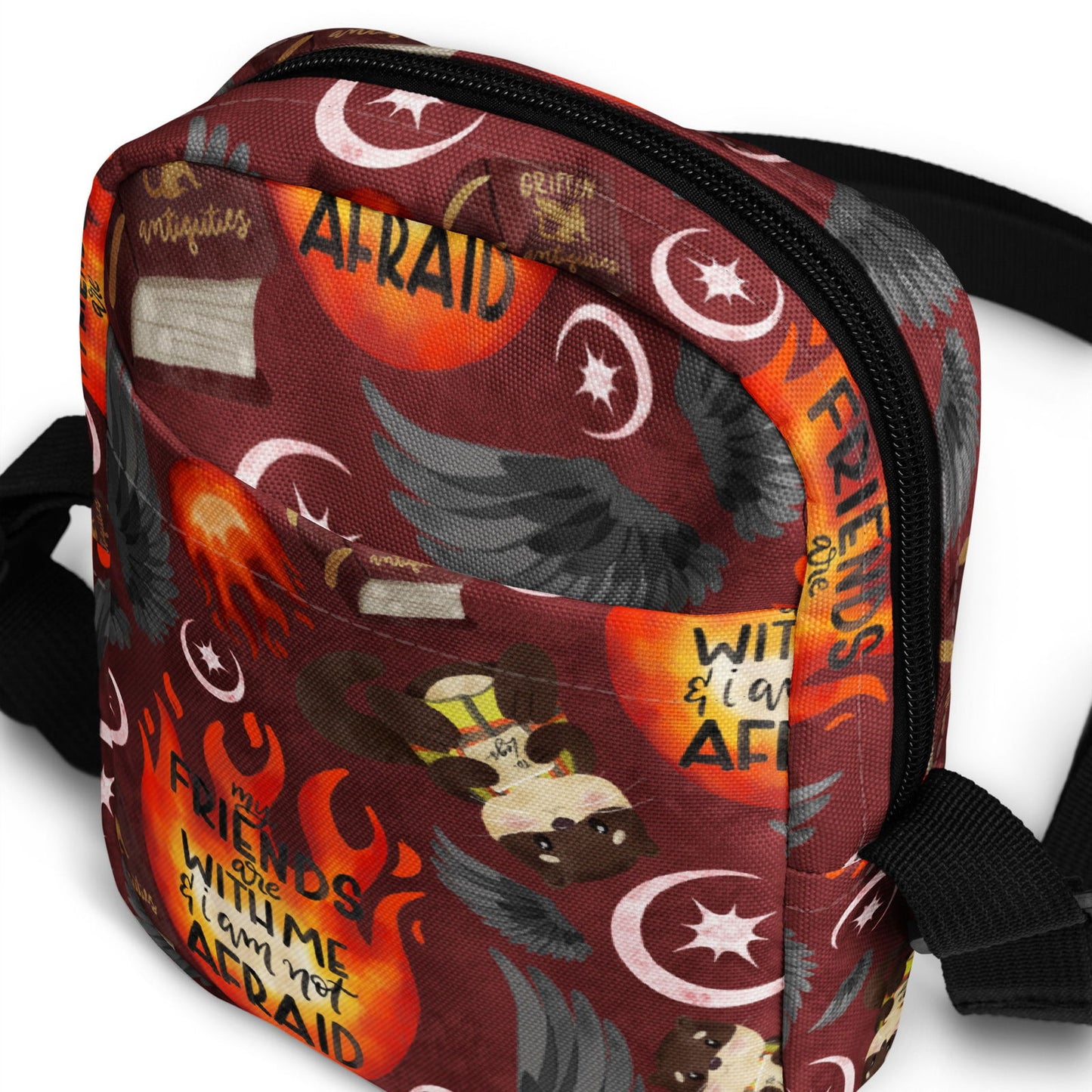 Kindle Crossbody Bag | Crescent City | SJM Merch - Serafine Art & Design -