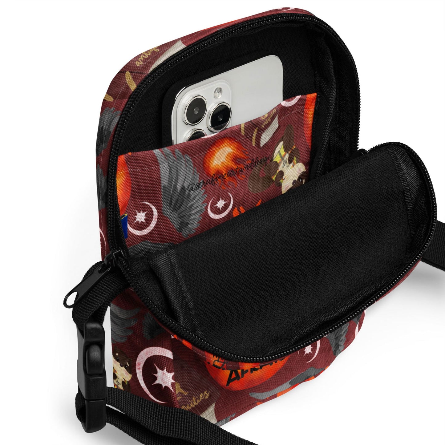 Kindle Crossbody Bag | Crescent City | SJM Merch - Serafine Art & Design -