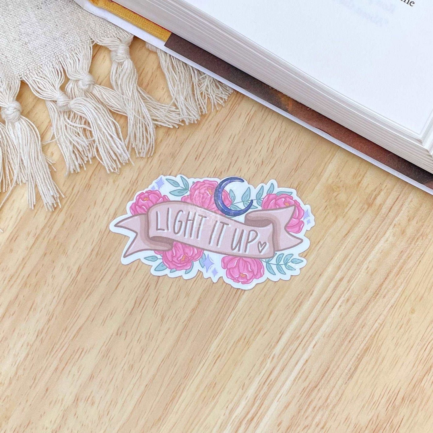 Light It Up Sticker | Crescent City | Bookish | Sarah J Maas - Serafine Art & Design -