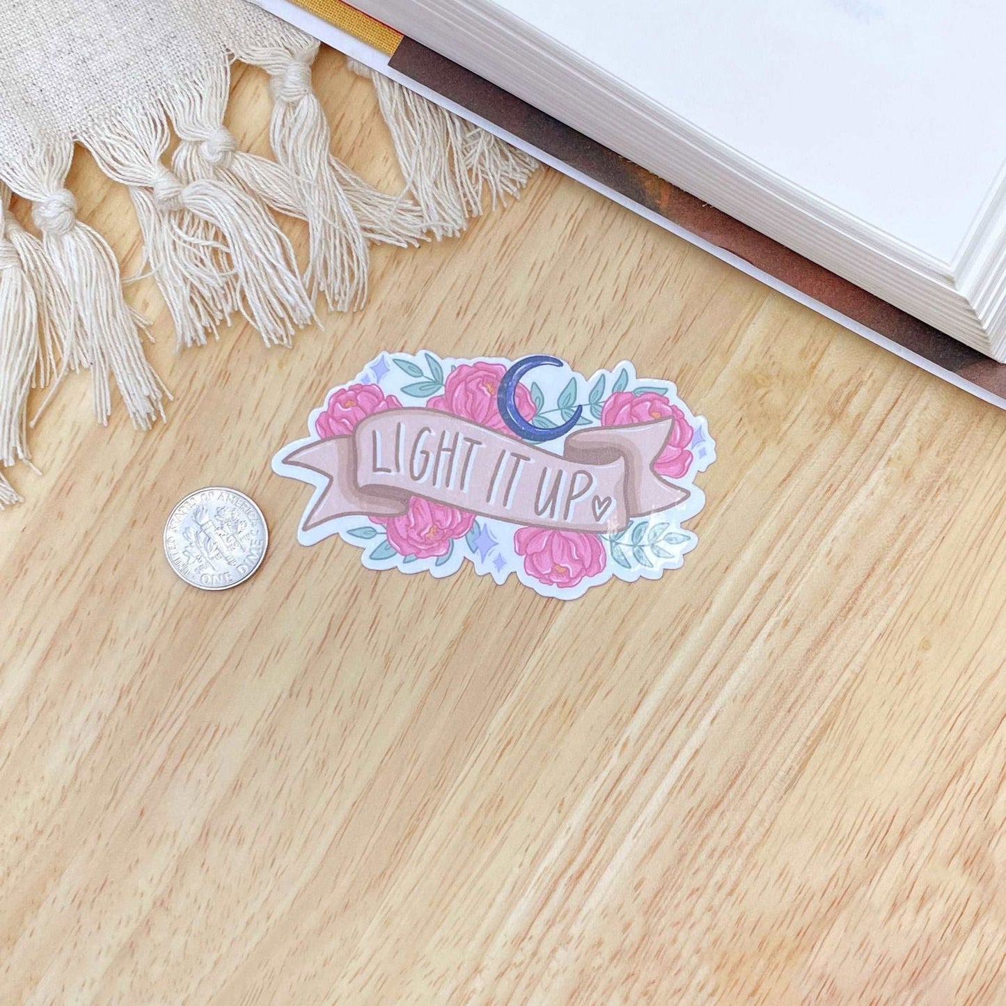 Light It Up Sticker | Crescent City | Bookish | Sarah J Maas - Serafine Art & Design -