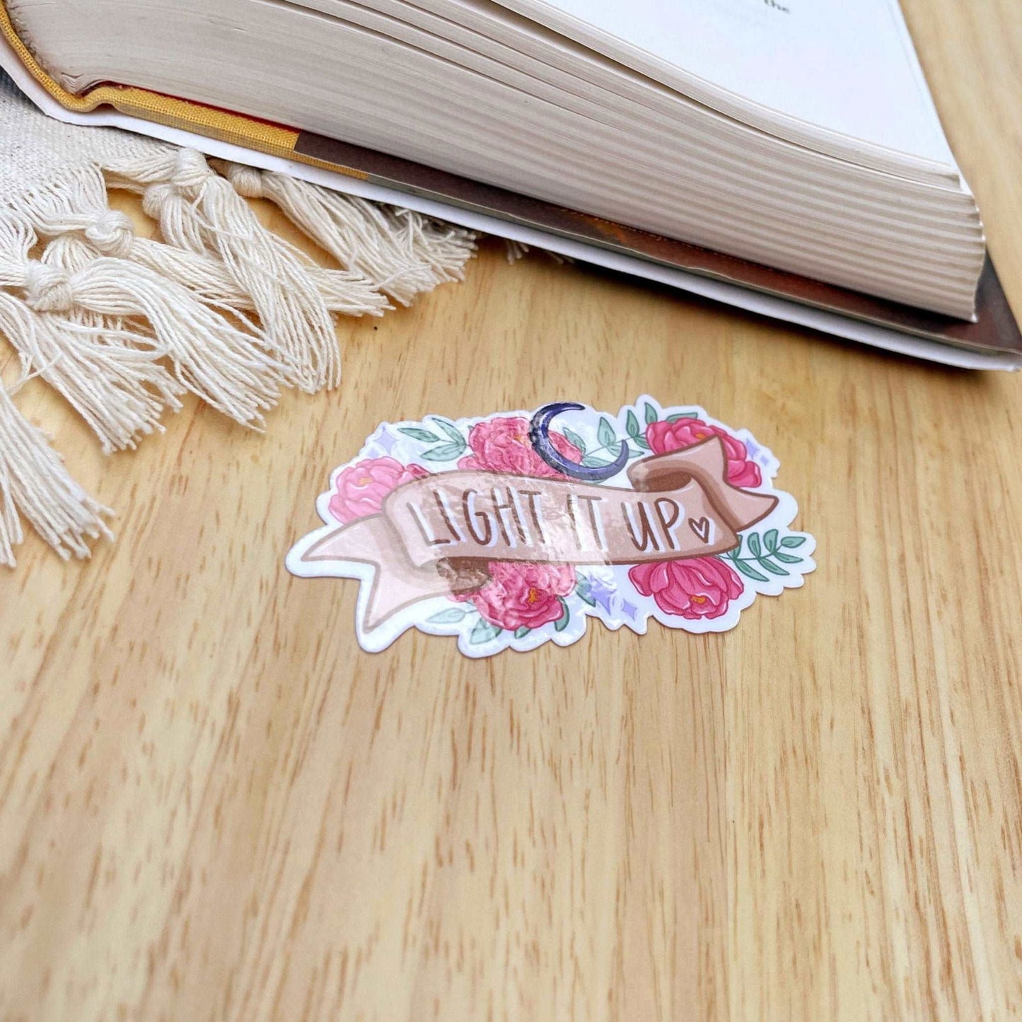 Light It Up Sticker | Crescent City | Bookish | Sarah J Maas - Serafine Art & Design -