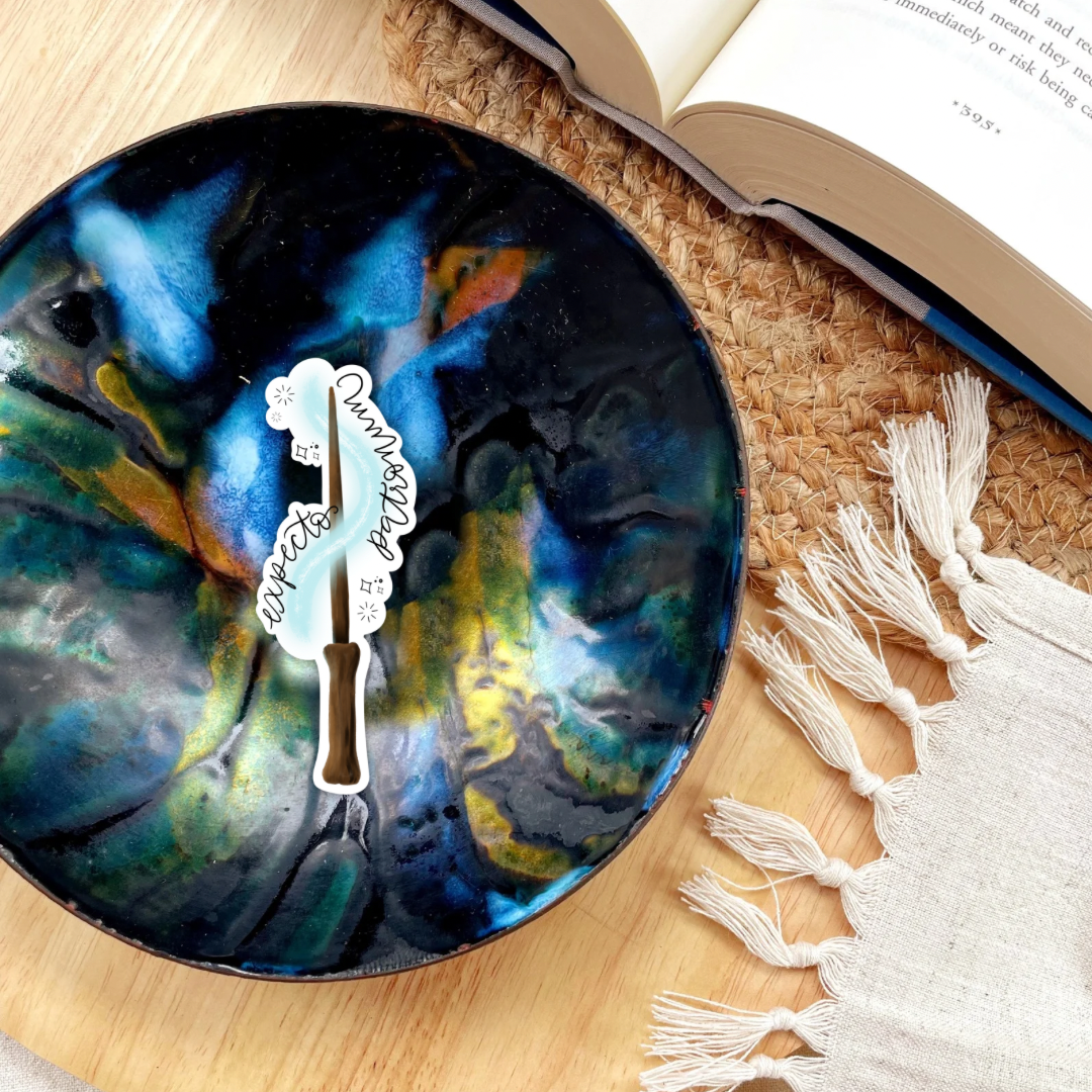 Magic Wand Sticker | Book Merch | Nerdy Kindle Stickers - Serafine Art & Design -