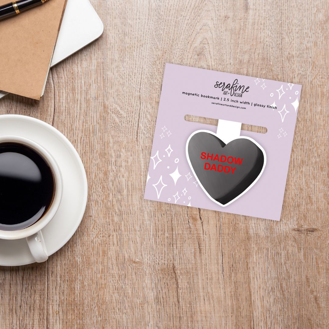 Shadow Daddy Bookish Heart Candies Magnetic Bookmark