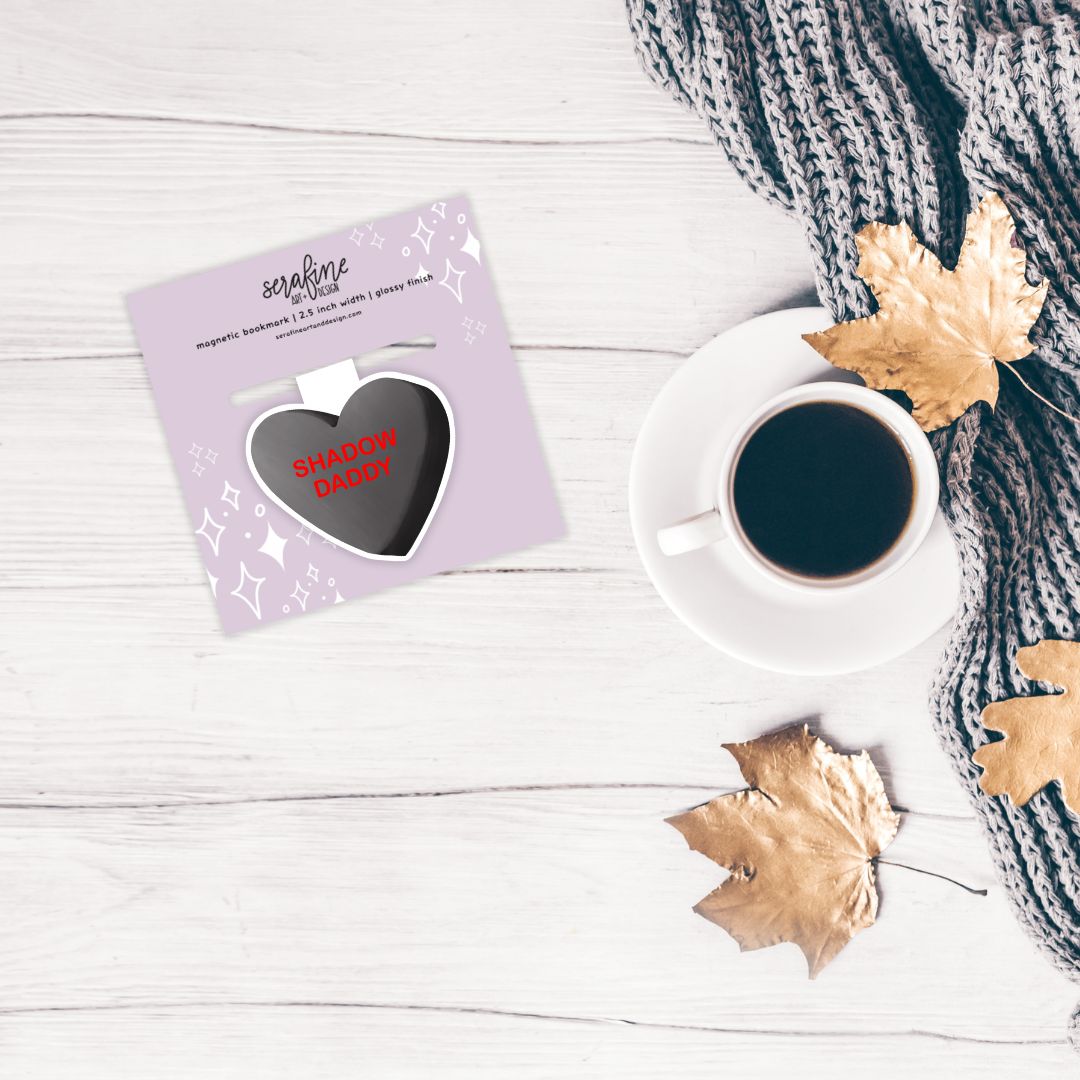 Shadow Daddy Bookish Heart Candies Magnetic Bookmark