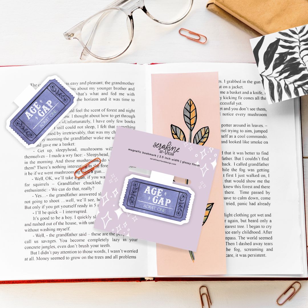Romance Book Tropes Magnetic Bookmark