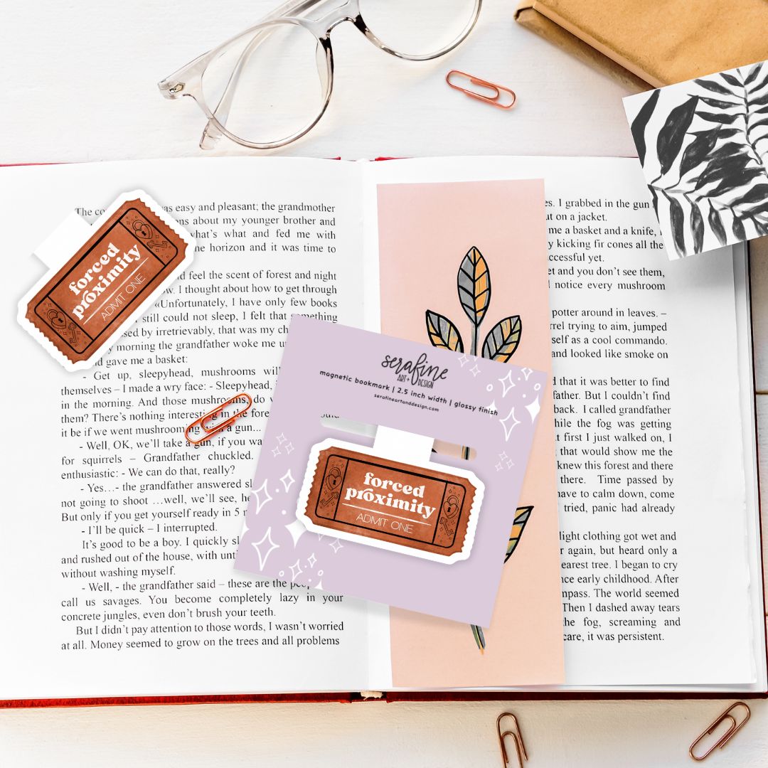 Romance Book Tropes Magnetic Bookmark