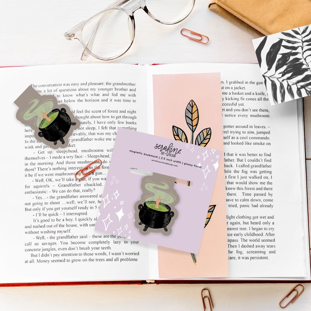 ACOTAR Nesta Vulgar Gesture Magnetic Bookmark