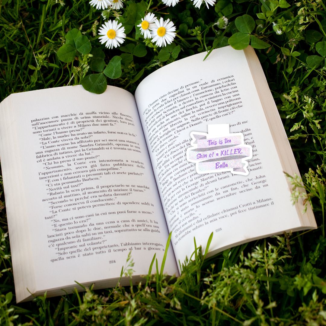 Skin of a Killer Sparkly Vampire Magnetic Bookmark