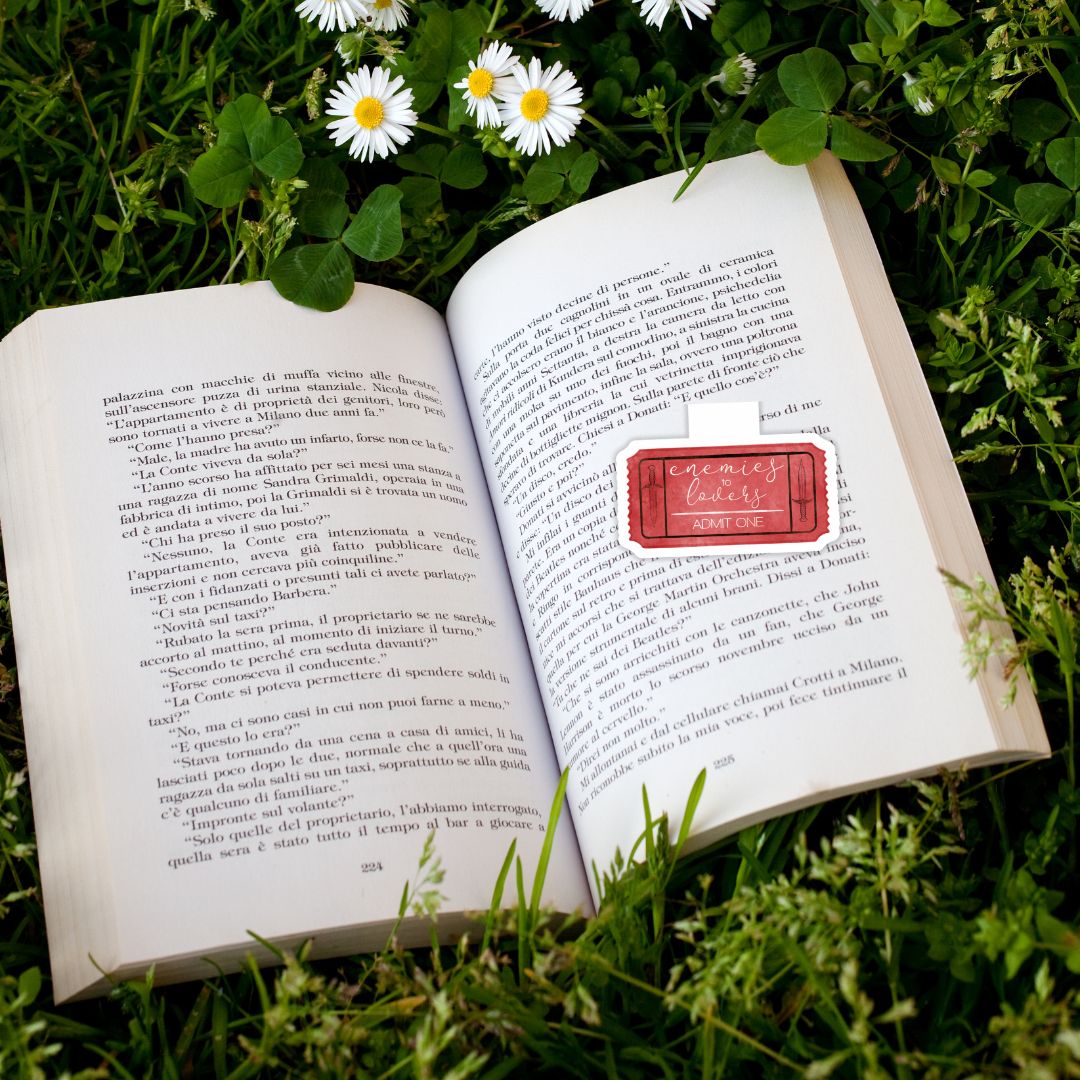 Romance Book Tropes Magnetic Bookmark