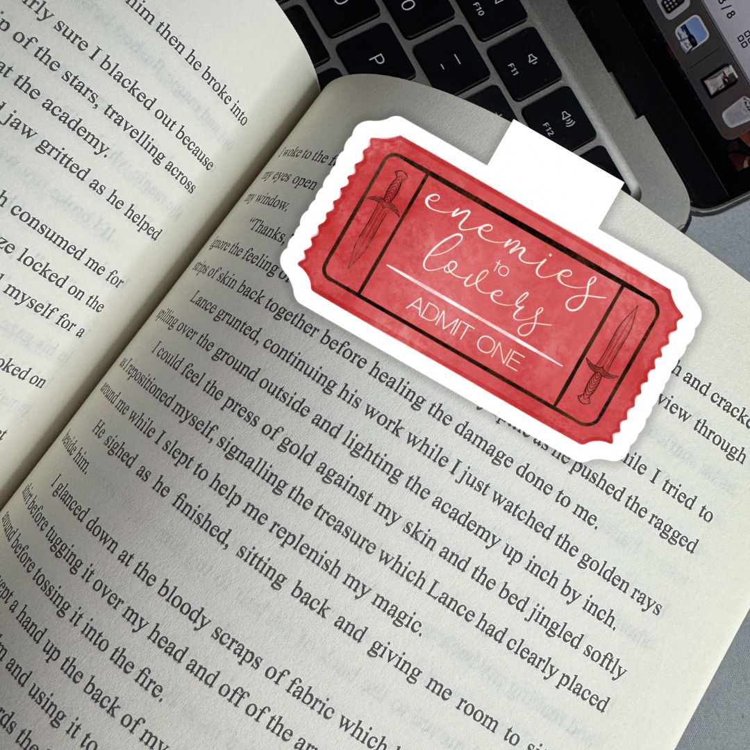 Romance Book Tropes Magnetic Bookmark