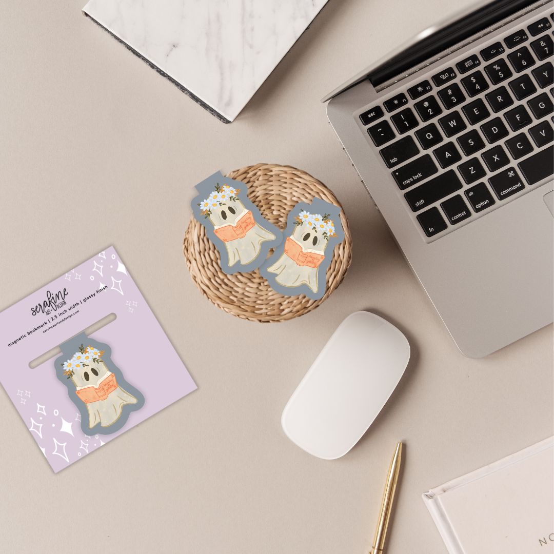 Garden Ghost Magnetic Bookmark