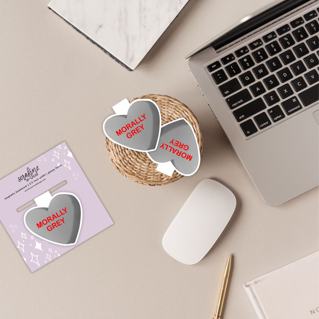 Morally Grey Bookish Candies Magnetic Bookmark