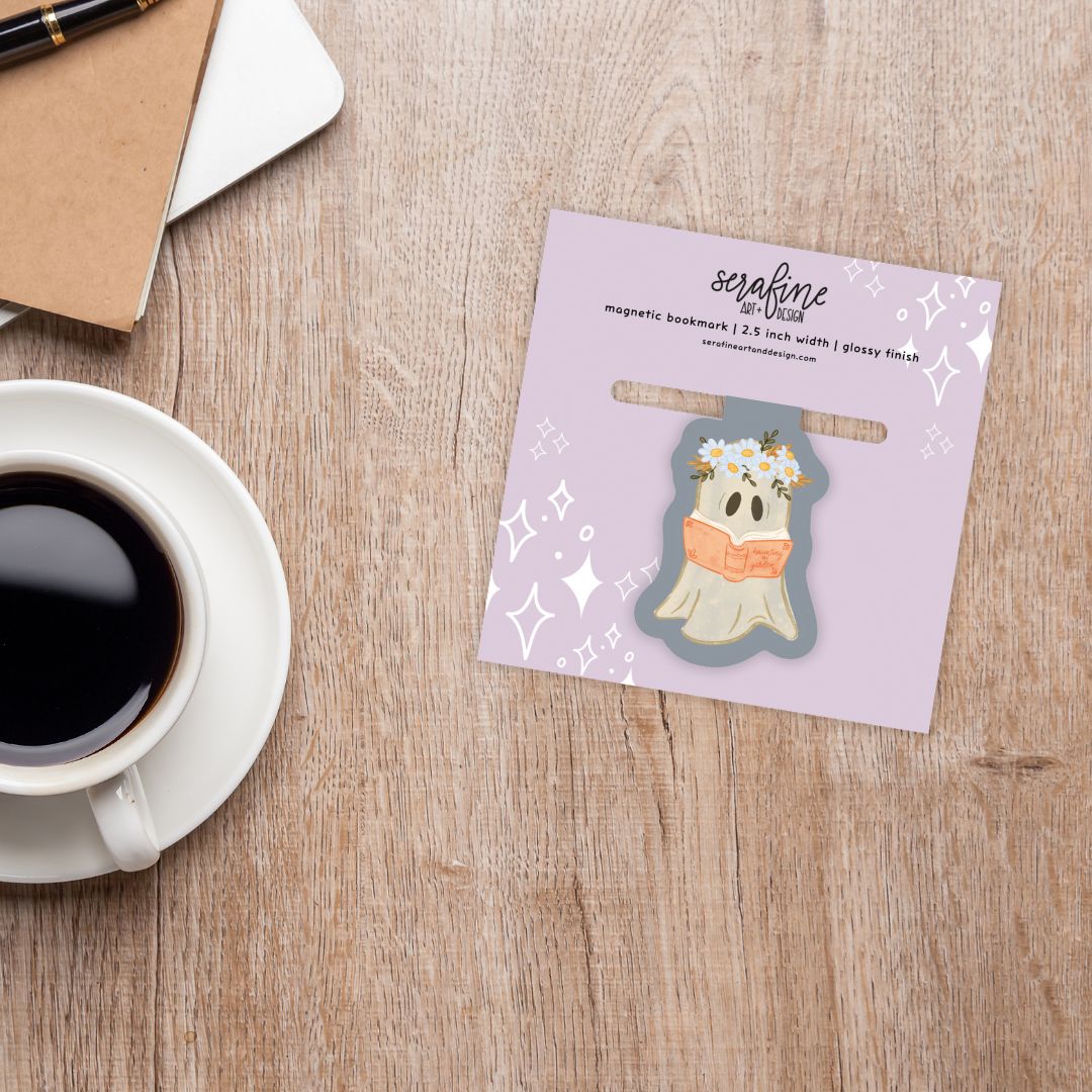 Garden Ghost Magnetic Bookmark