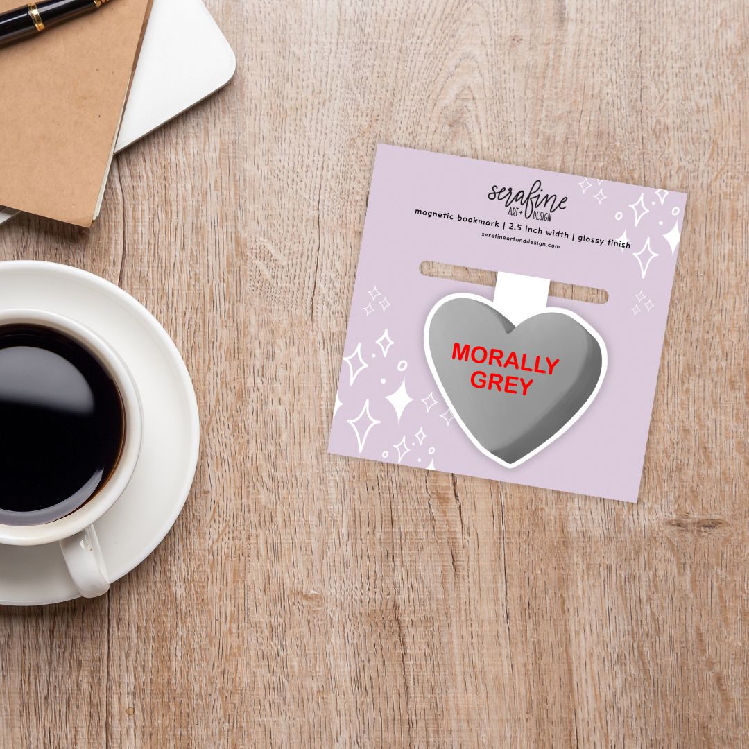 Morally Grey Bookish Candies Magnetic Bookmark