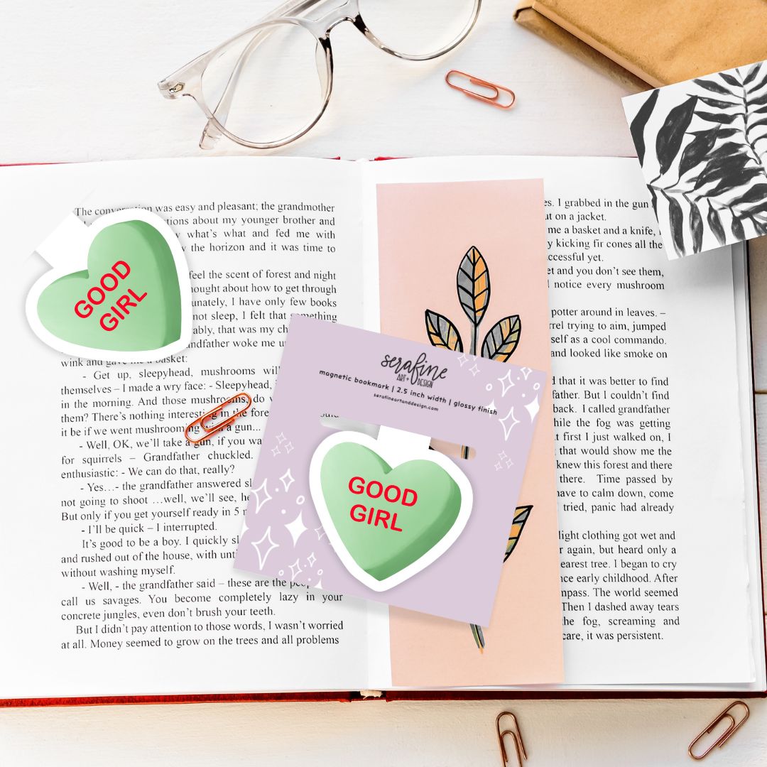 Good Girl Bookish Candies Magnetic Bookmark