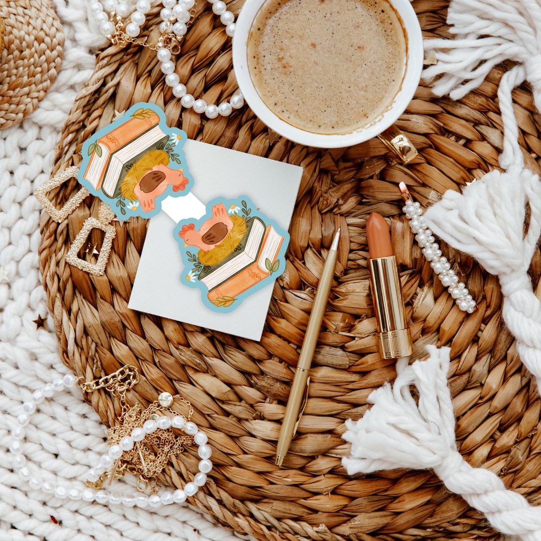Bookish Chicken Magnetic Bookmark
