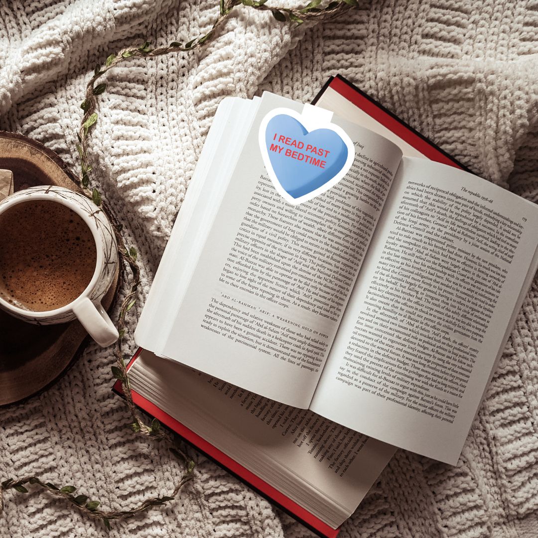 I Read Past My Bedtime Bookish Candies Magnetic Bookmark