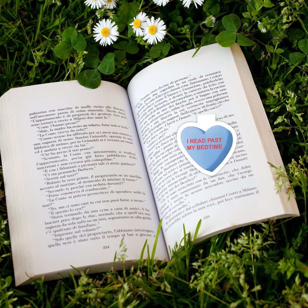 I Read Past My Bedtime Bookish Candies Magnetic Bookmark