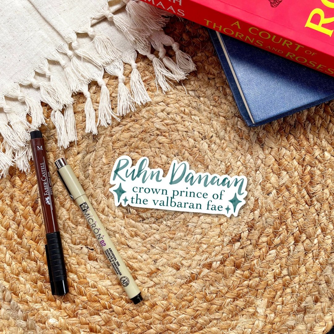 Ruhn Danaan Sticker | Bookish | Sarah J Maas | Crescent City - Serafine Art & Design -