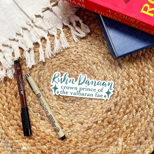 Ruhn Danaan Sticker | Bookish | Sarah J Maas | Crescent City - Serafine Art & Design -