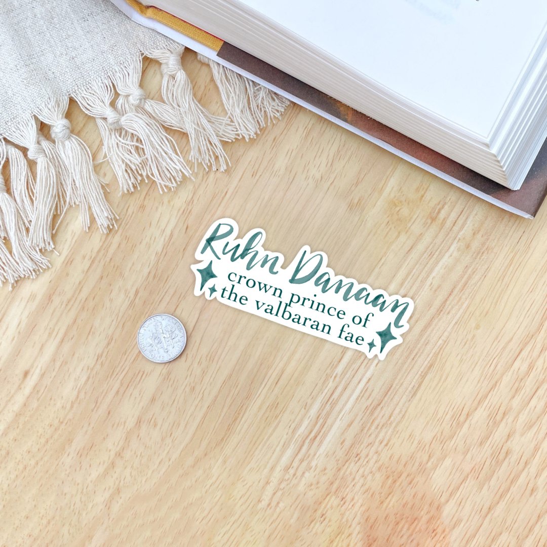 Ruhn Danaan Sticker | Bookish | Sarah J Maas | Crescent City - Serafine Art & Design -