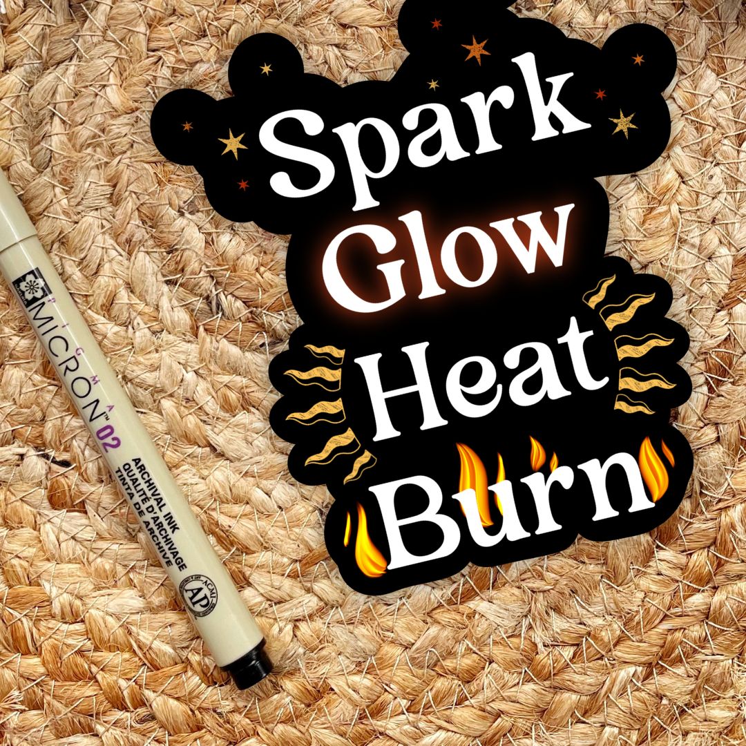 Spark Glow Heat Burn Sticker | Spark of The Everflame by Penn Cole | Officially Licensed