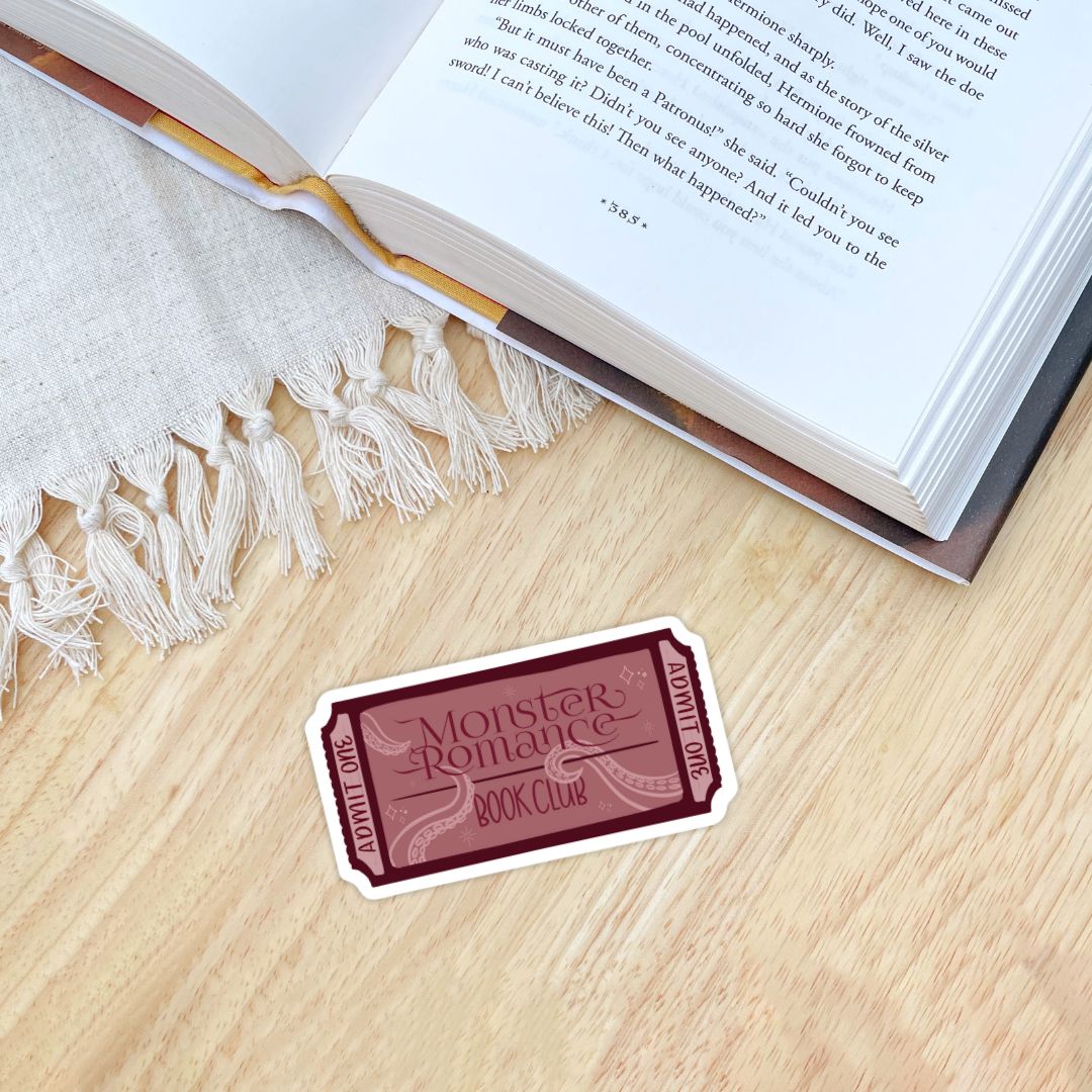 Monster Romance Book Club Sticker | Fall & Halloween Kindle Stickers