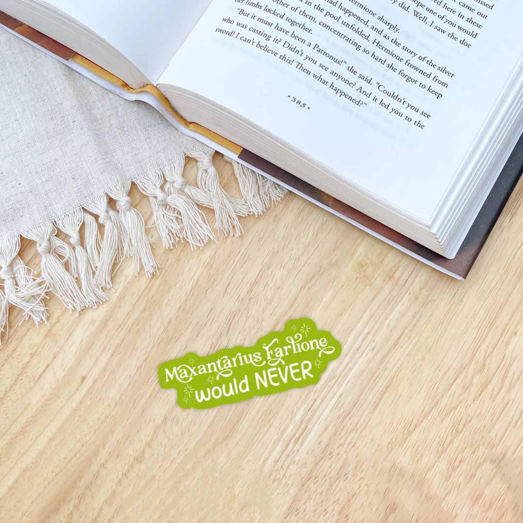 Daughter of No Worlds Book Boyfriend Sticker | Maxantarius Farlione | Carissa Broadbent Officially Licensed
