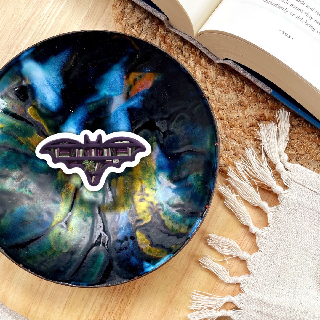 Bat Bookshelf Sticker | Fall & Halloween Kindle Stickers