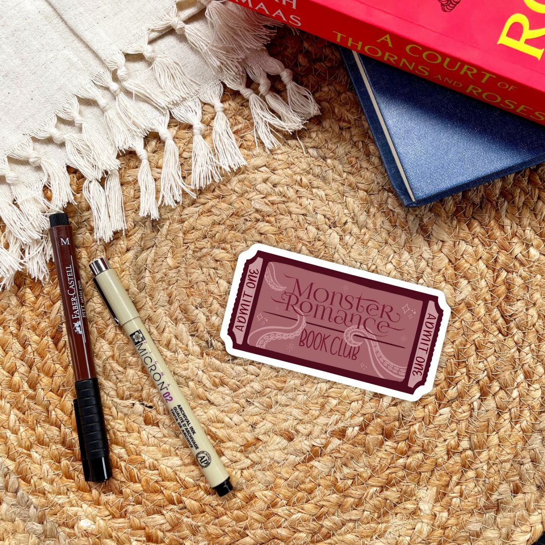 Monster Romance Book Club Sticker | Fall & Halloween Kindle Stickers