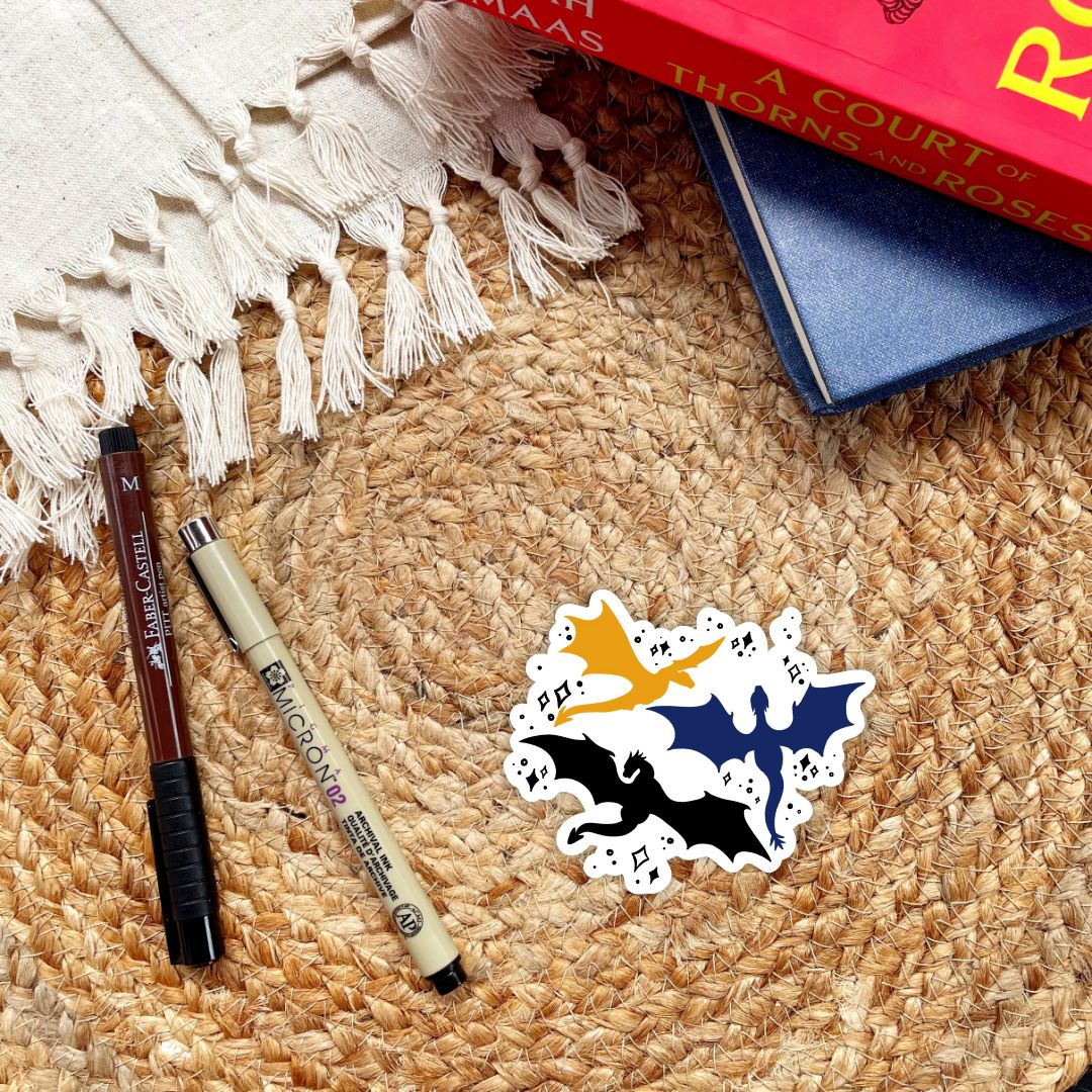Magical Dragons Sticker | Dragon Rider | Fantasy Stickers