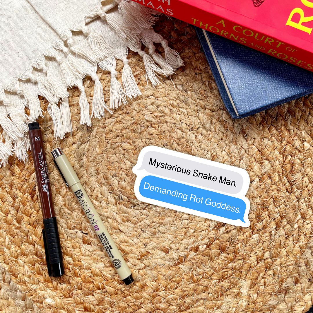 Daughter of No Worlds Chat Sticker | Mysterious Snake Man, Demanding Rot Goddess | Carissa Broadbent Officially Licensed